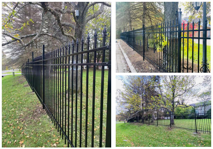 High Quality Ornamental Wrought Iron Steel Fence Panel-details5