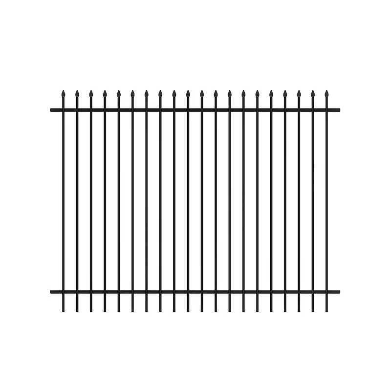 Home Garden Ornamental Black Decorative Steel Fence Panel