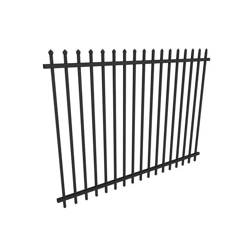 Home Garden Ornamental Black Decorative Steel Fence Panel