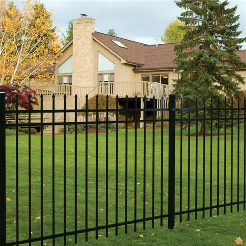 Home Garden Ornamental Black Decorative Steel Fence Panel