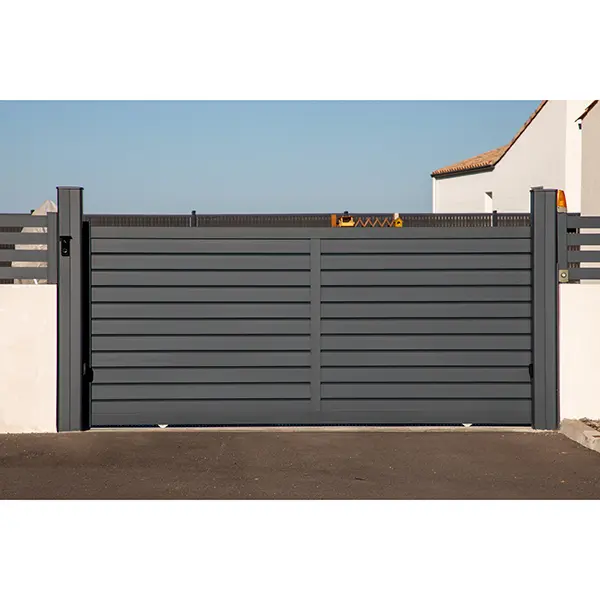 Horizontal Aluminum Fence Decorative Powder Coated Black DIY Aluminum fence panel