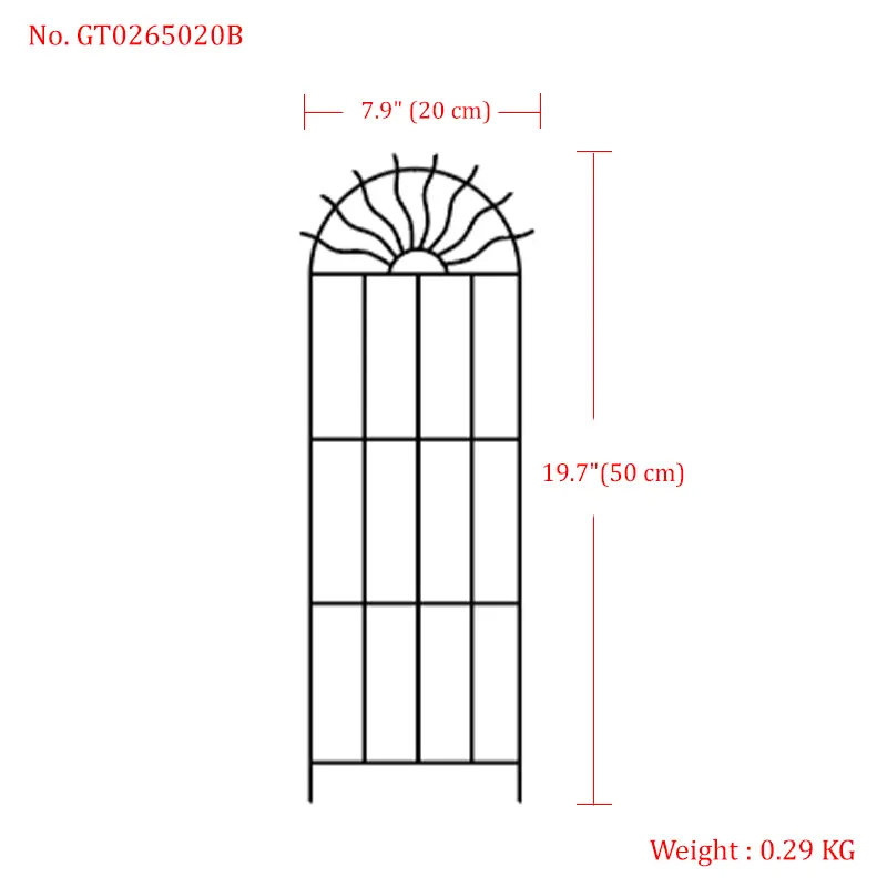 Metal Garden Trellis with Black Coating, Wire Lattice Grid Panel for Climbing Plants Outdoor Roses Vine Cucumbers Vegetables Flower Support