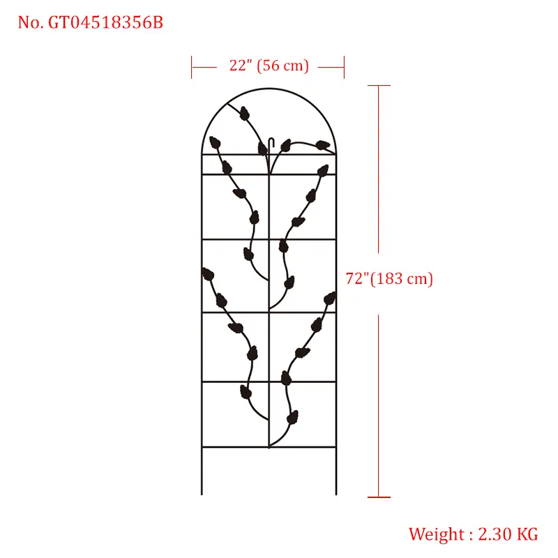 Metal Trellis for Garden Climbing Plants – Steel, Custom Sizes & Paint Options