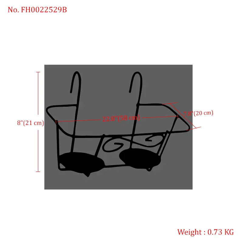 Round Hanging Plant Stand Easy to Install for Home Garden Office Decor (White & Black)