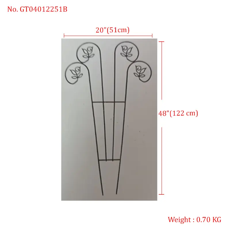 Steel Climbing Plant Trellis – Customizable Size, Metal Garden Support with Finishes