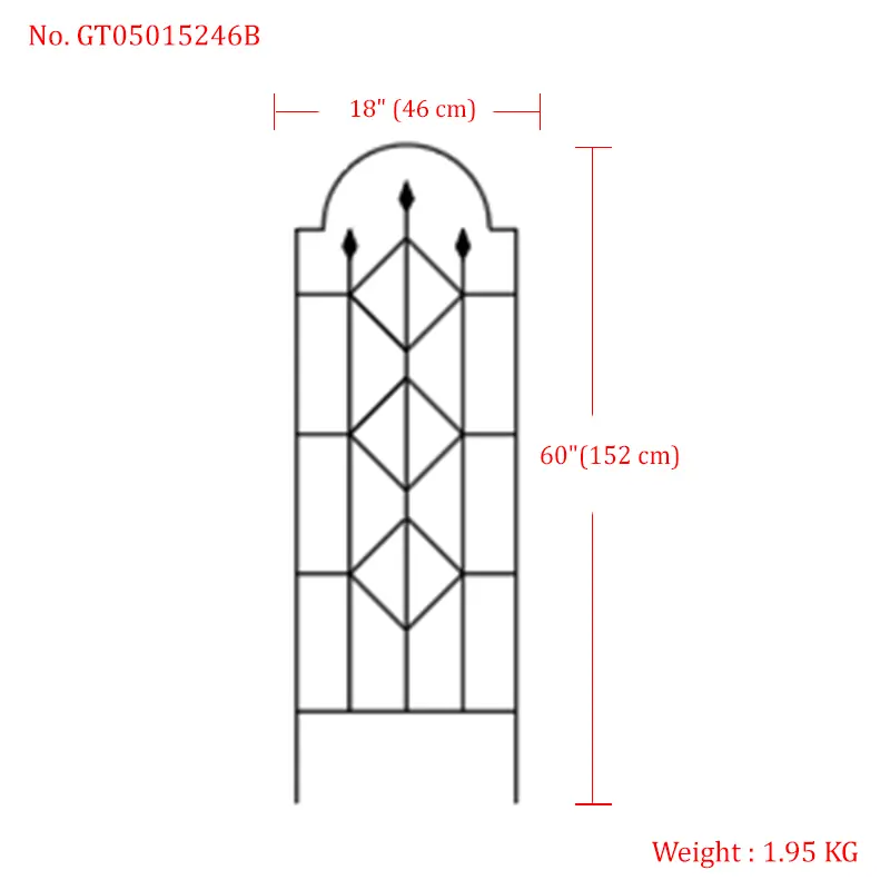 Steel Garden Trellis – Climbing Plant Support, Custom Sizes & Paint Choices