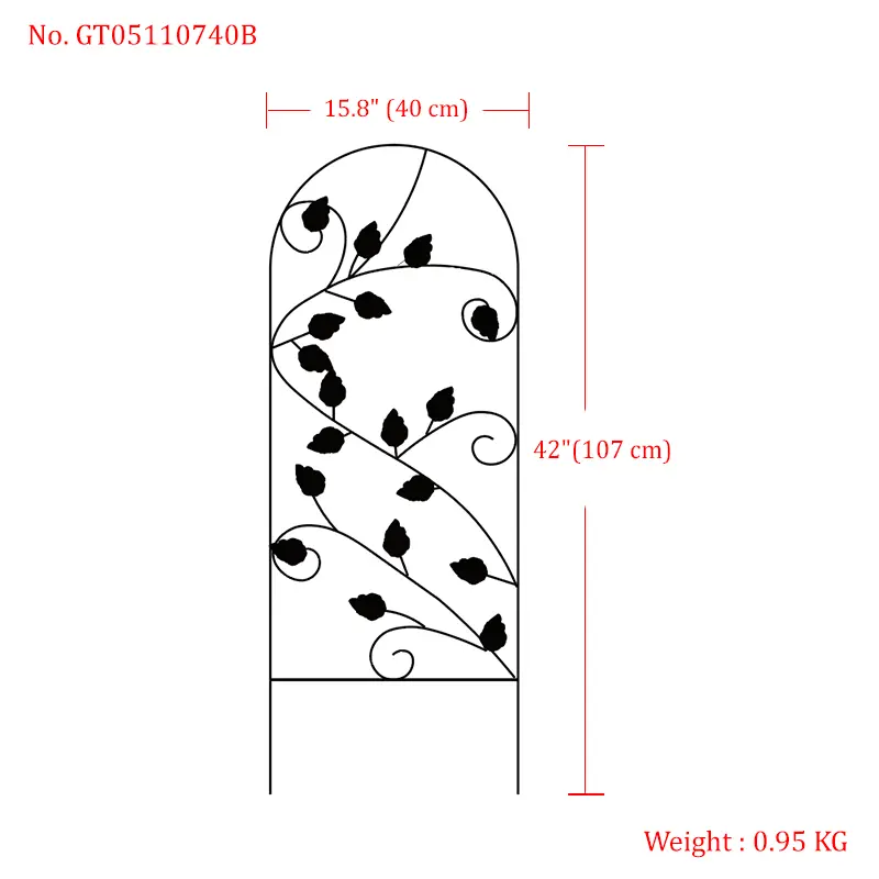 Steel Garden Trellis – Climbing Plant Support, Custom Sizes & Paint Choices