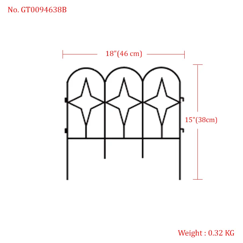 Steel Garden Trellis Fence – Customizable Sizes, Stylish Design, Various Colors