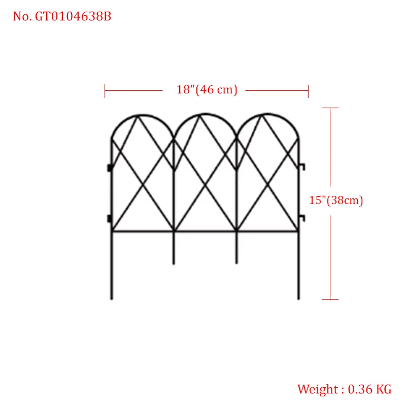 Steel Garden Trellis Fence – Customizable Sizes, Stylish Design, Various Colors