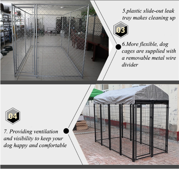 Steel Welded Wire Mesh Dog Kennel Outdoor-details02