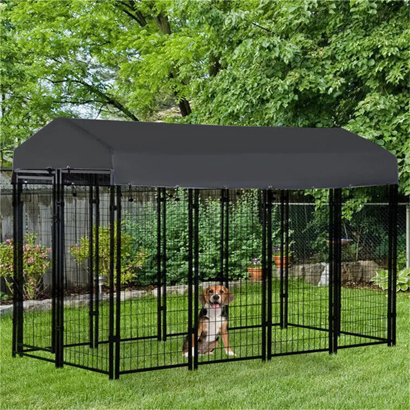Steel Welded Wire Mesh Dog Kennel Outdoor04