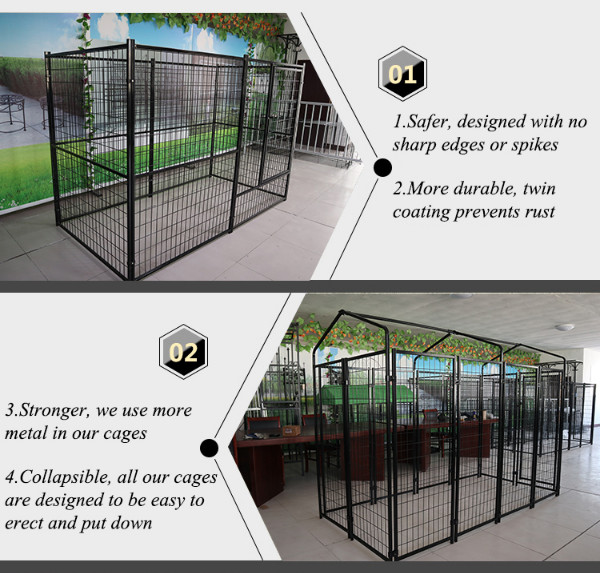 Steel Welded Wire Mesh Dog Kennel Outdoor-details01