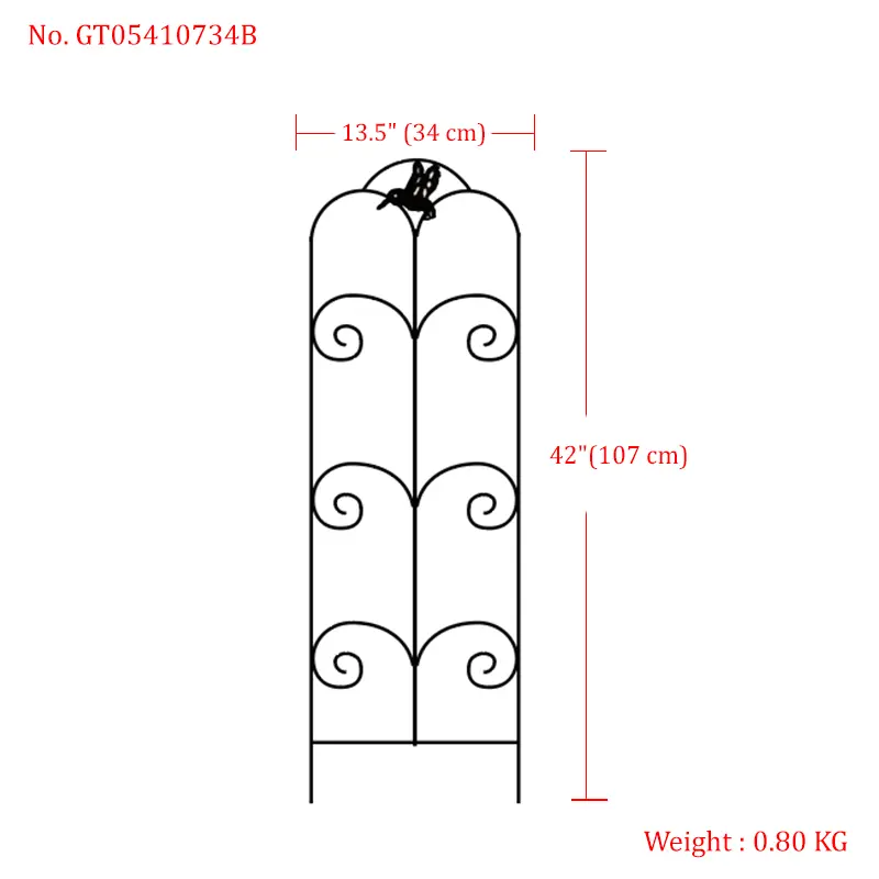 Trellis for Climbing Plants Outdoor,, Generic Metal Garden Trellis, Rustproof, Easy Assembly