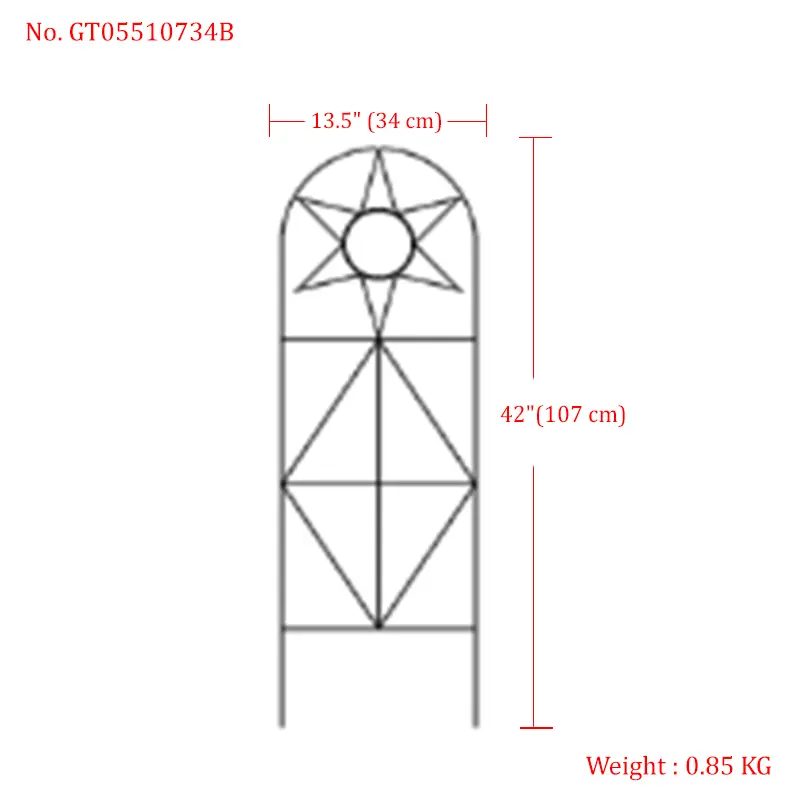 Trellis for Climbing Plants Outdoor,, Generic Metal Garden Trellis, Rustproof, Easy Assembly