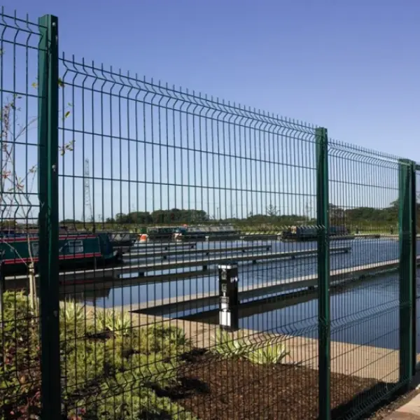 welded curved welded metal outdoor wire mesh 3d fence panel