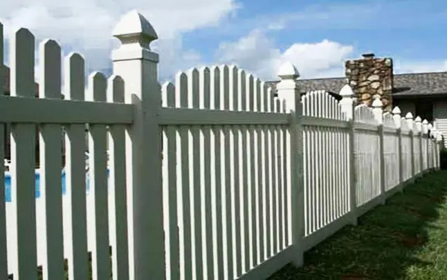 White PVC vinyl privacy garden fence panels