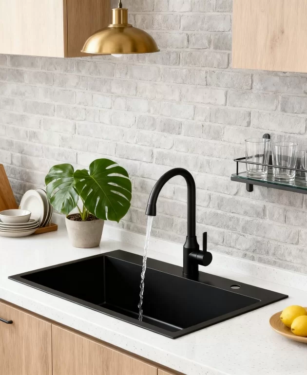 handcrafted kitchen sink
