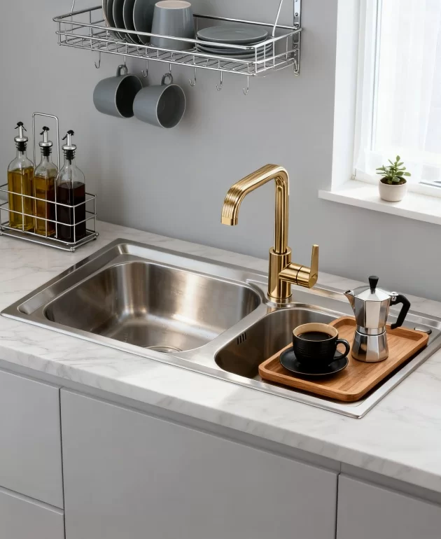 commercial stainless steel single bowl sink