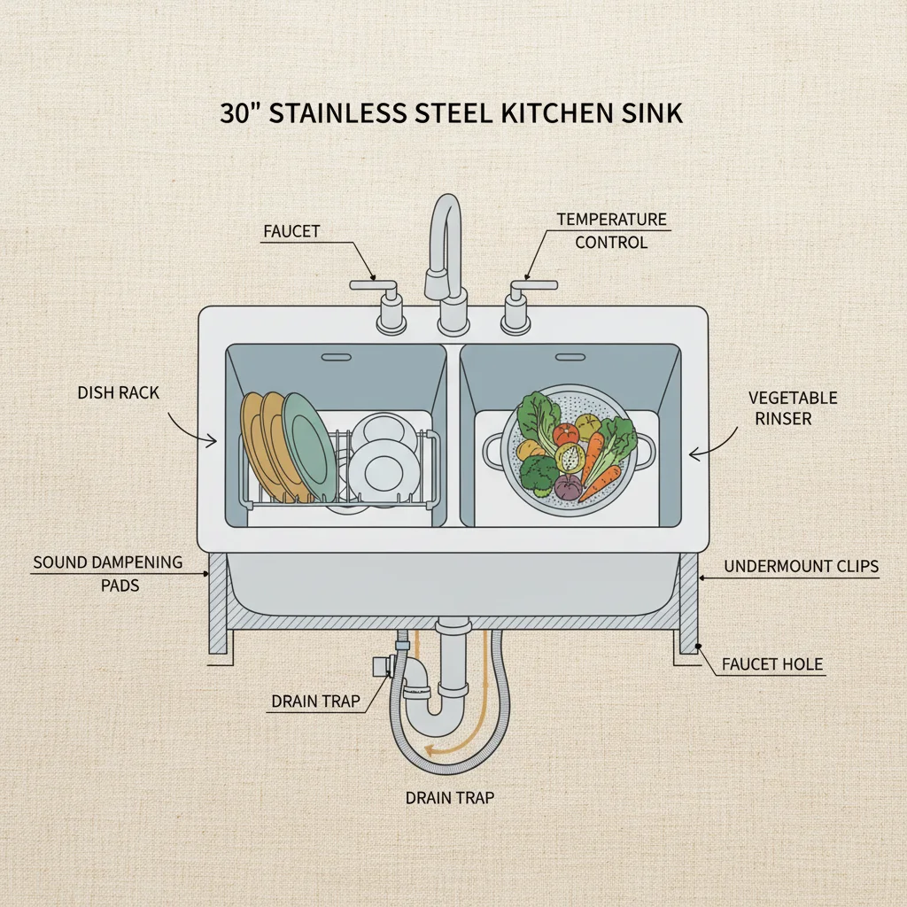 Choosing the Perfect 30 Kitchen Sink For Your Home Renovation