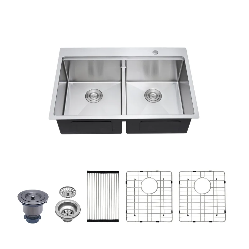 Yashite Durable Stainless Steel Kitchen Sink for Home Kitchen H-TS3322A