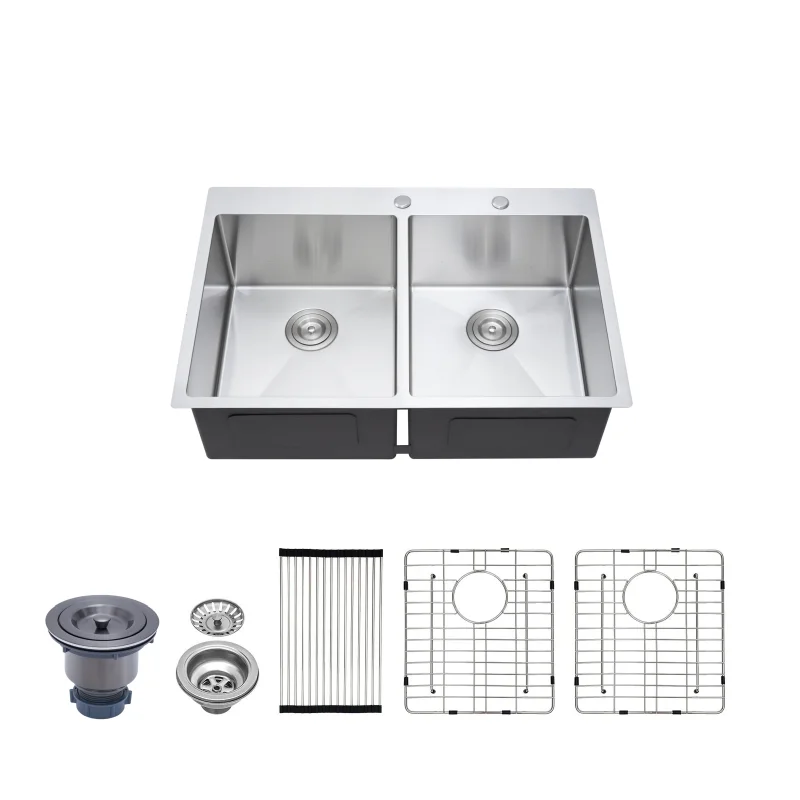 Thickened 304 Stainless Steel Kitchen Sink H-TS3220A