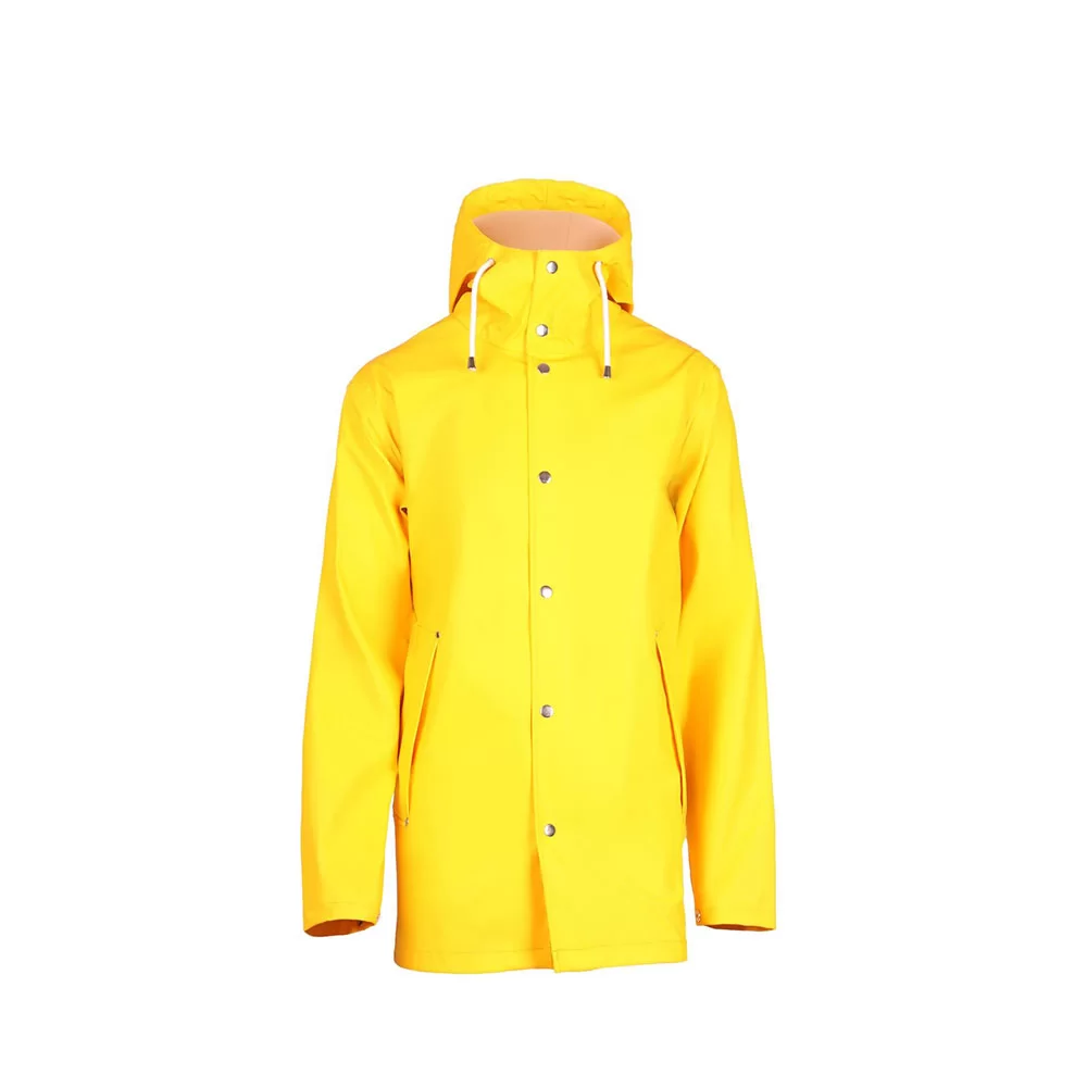 Unisex PU Raincoat with Rain Gutter