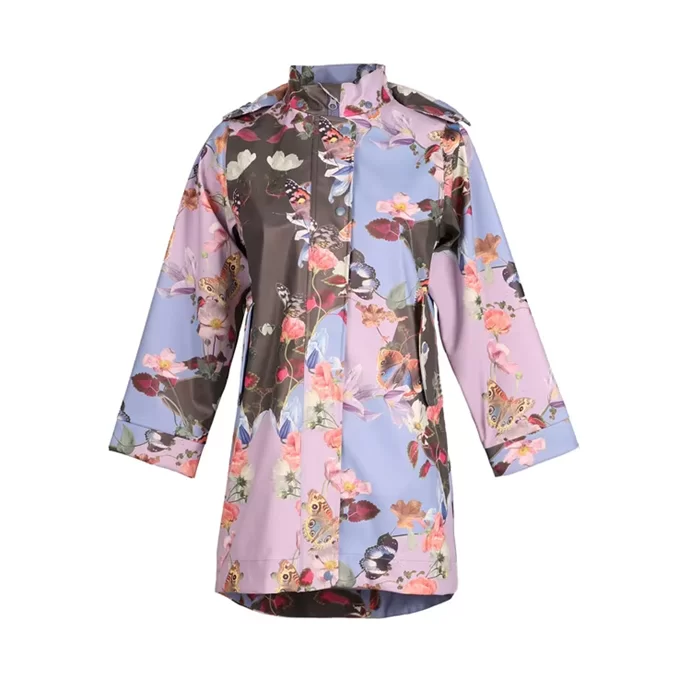 Priontáil Dhigiteach Cóta Báistí PU Dhéagóir