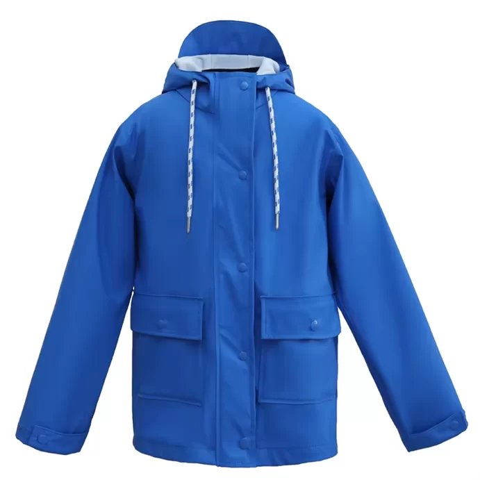 Junior PU Rain Jacket with Pockets