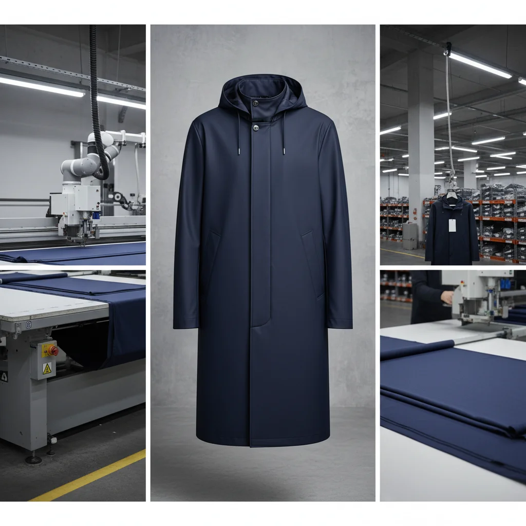 High Performance Waterproof Men Raincoat Long for All Weather