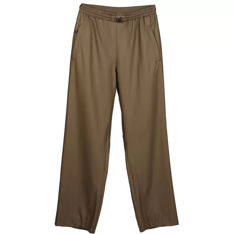 Basic Style Green Men’s Rain Pants