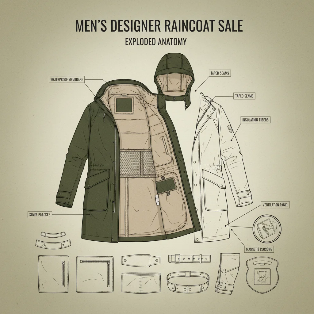 Her er den genererte metainformasjonen for HTML-nettsiden, basert på den medfølgende artikkelen: Designer Regnfrakk for menn: Stil, holdbarhet og bærekraft