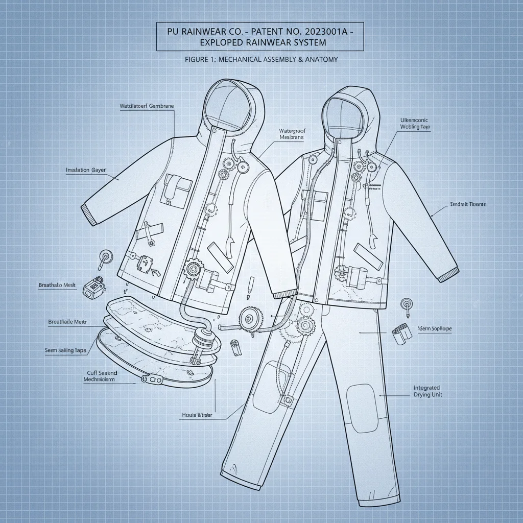 Ag Iniúchadh Ábhair agus Feidhmíocht Deartha Éadaí Báistí PU ag Pu Rainwear Cuideachta