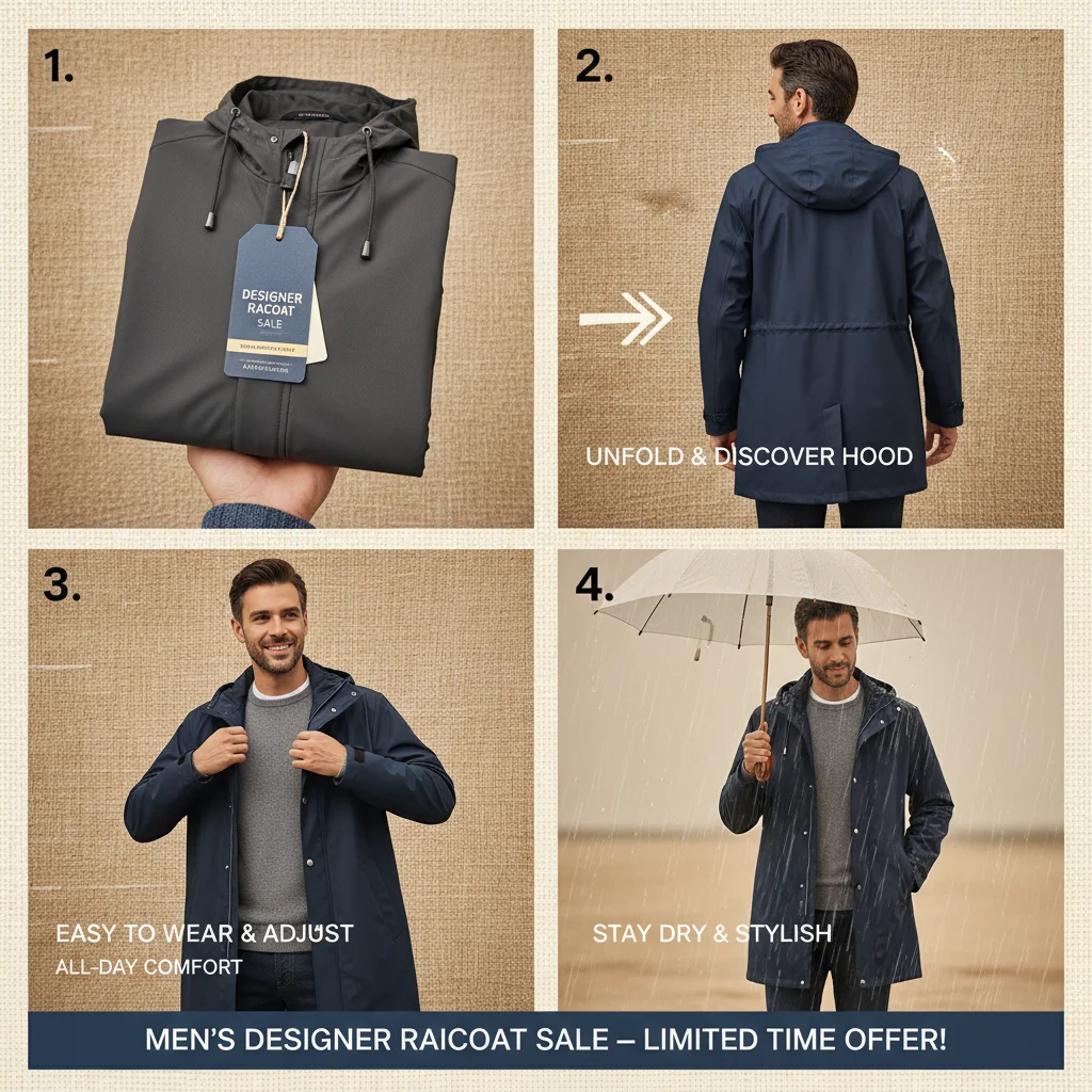 Premium Men’s Raincoats Designed for Life’s Adventures