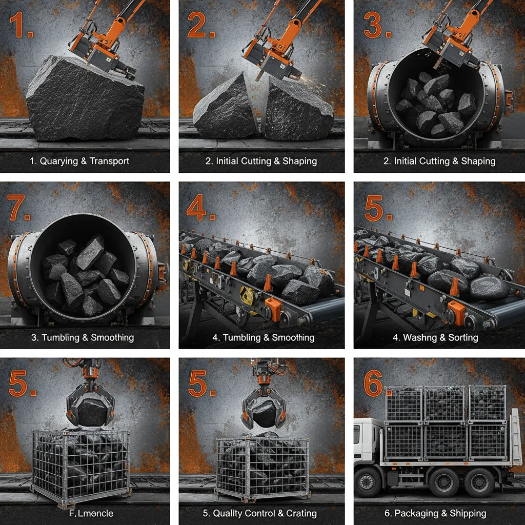 Enhance Your Outdoor Space with Stunning Black Granite Landscape Rock