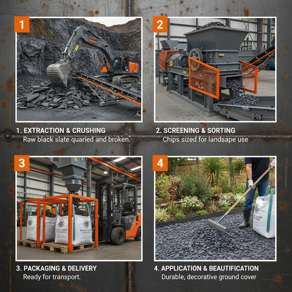 Enhance Your Landscaping with Stunning Black Slate Chips for Landscaping