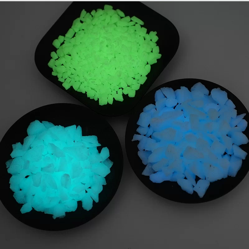 Podłoga ze sztucznego, kolorowego, świecącego kamienia