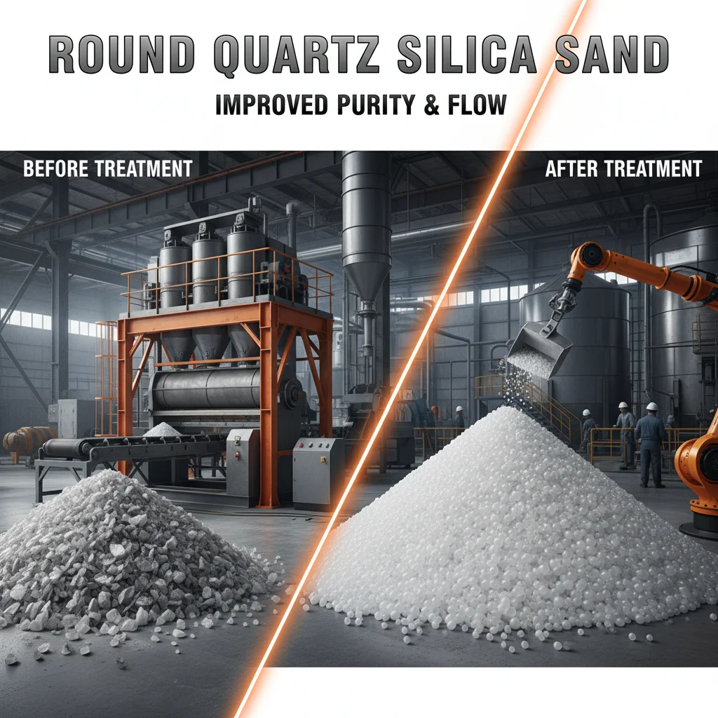 Premium Mining Round Quartz Silica Sand