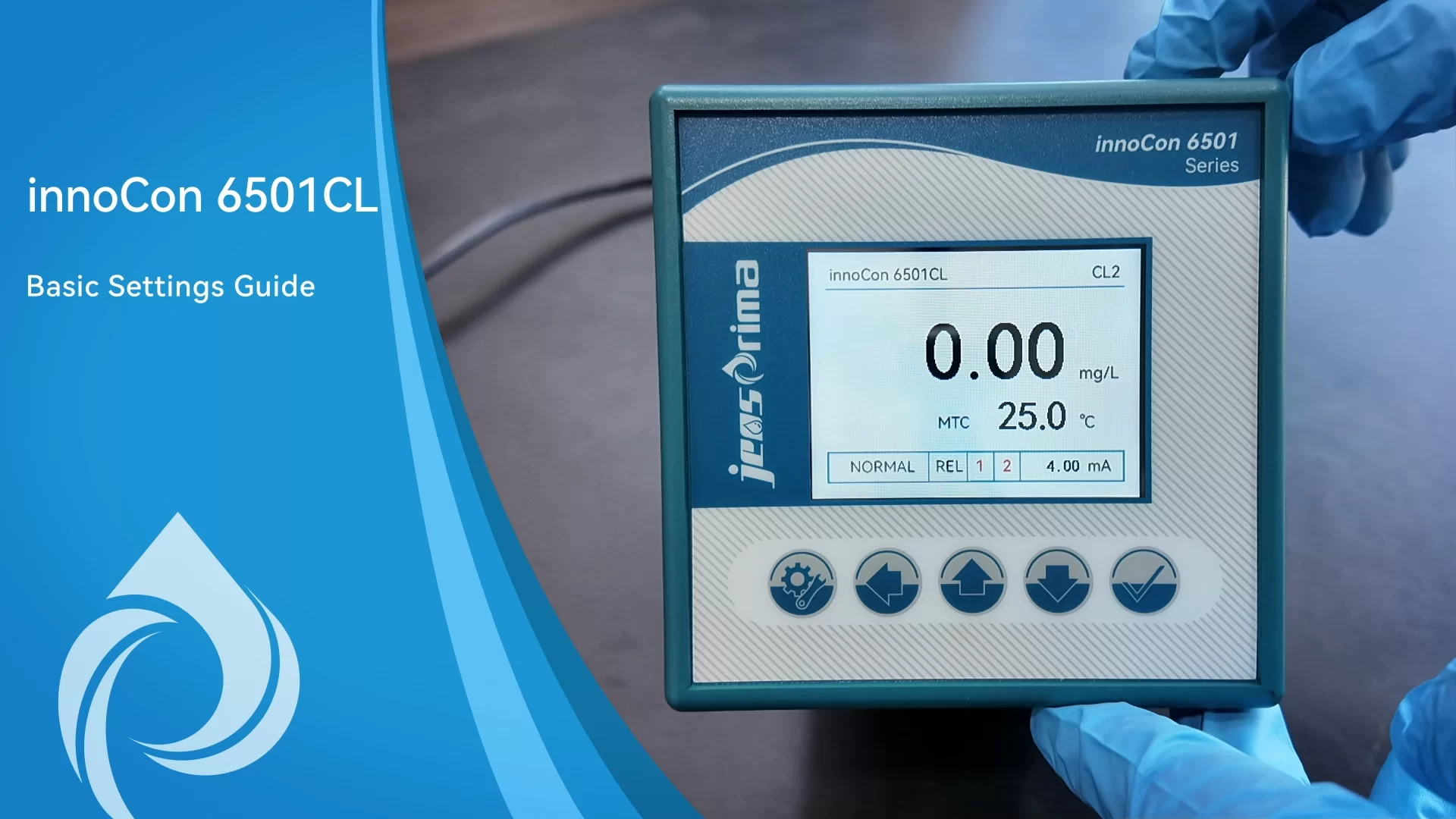 Impostazioni di base del cloro residuo InnoCon6501CL