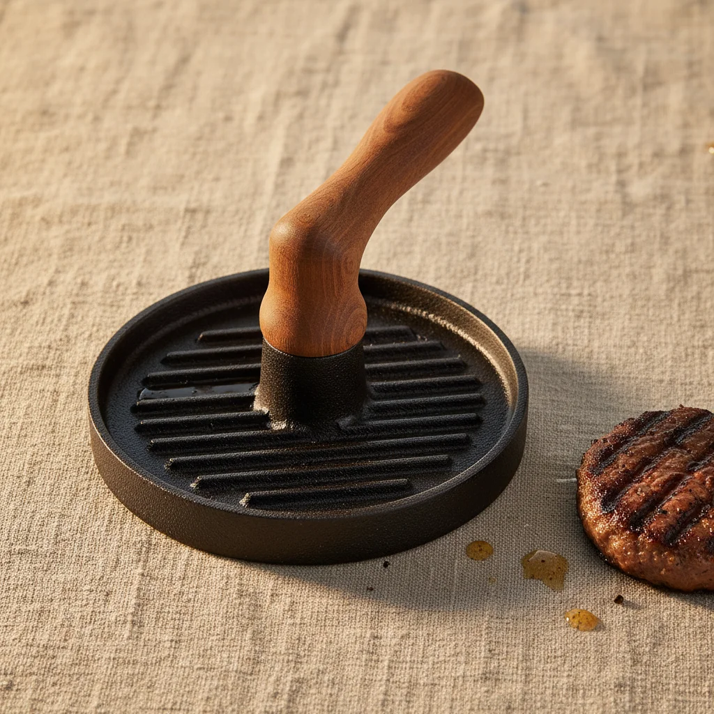Elevate Your Cooking with a Custom Cast Iron Meat Press from JSY Cast Iron