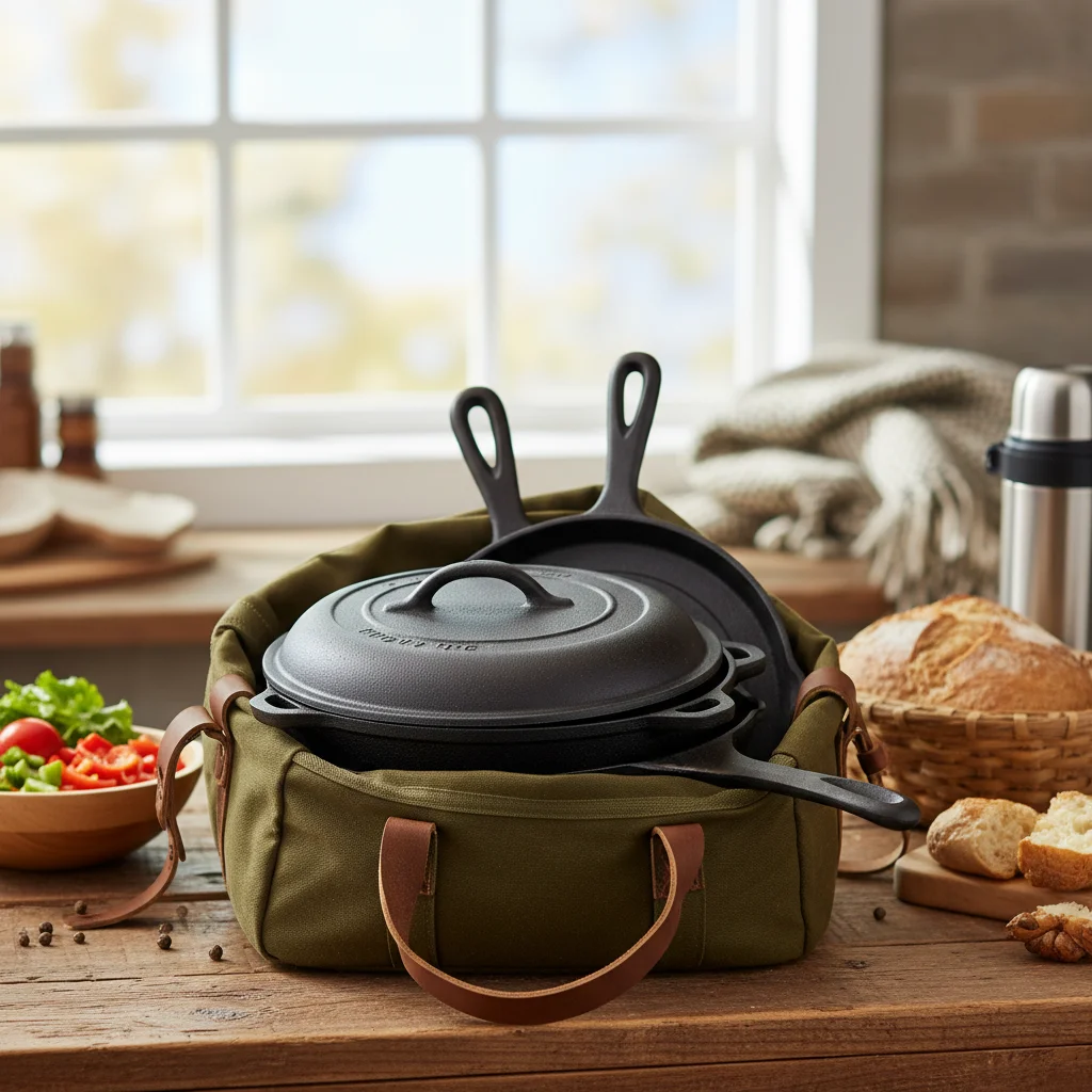 Elevate Your Outdoor Cooking with a Durable Cast Iron Set Camping