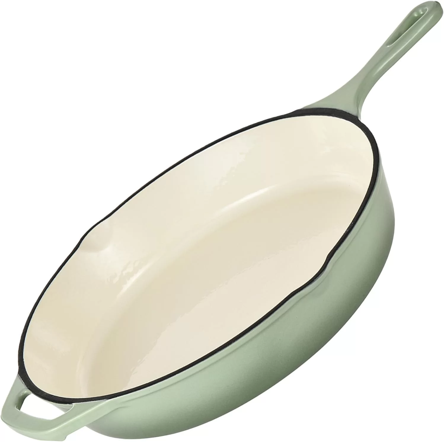 14 inch enamel cast iron skillet