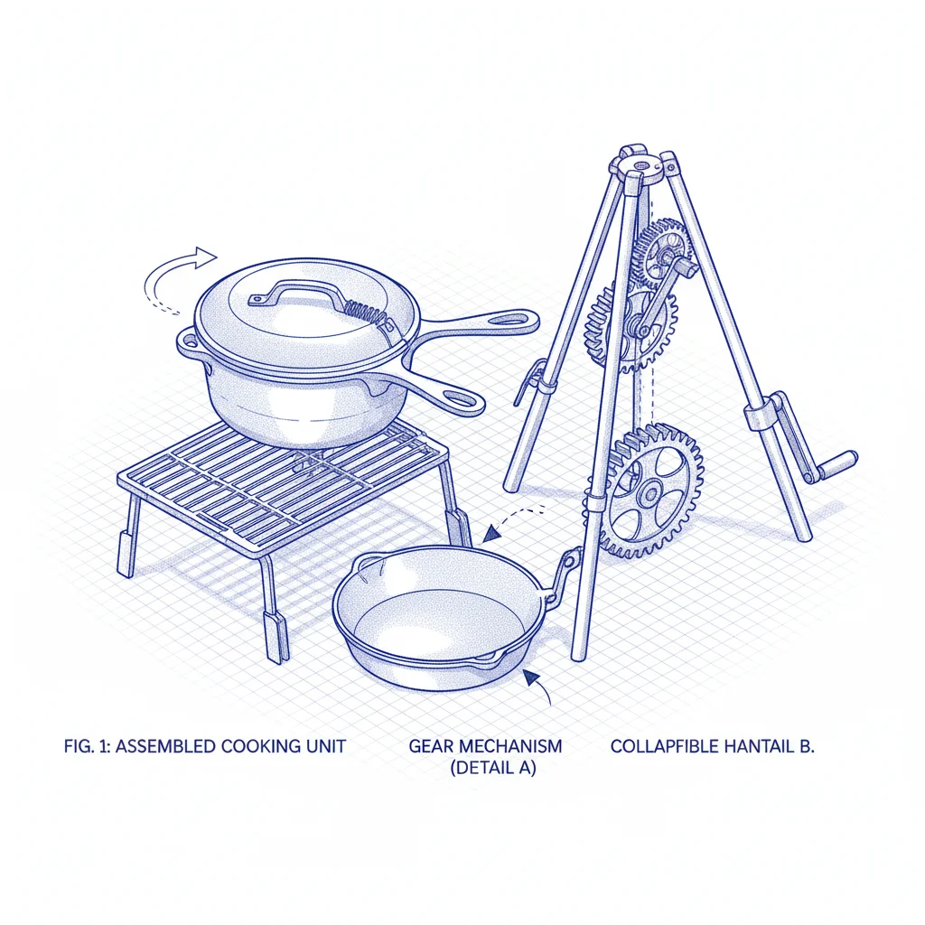 Explore the Benefits of a Durable Cast Iron Cooking Set Camping Experience