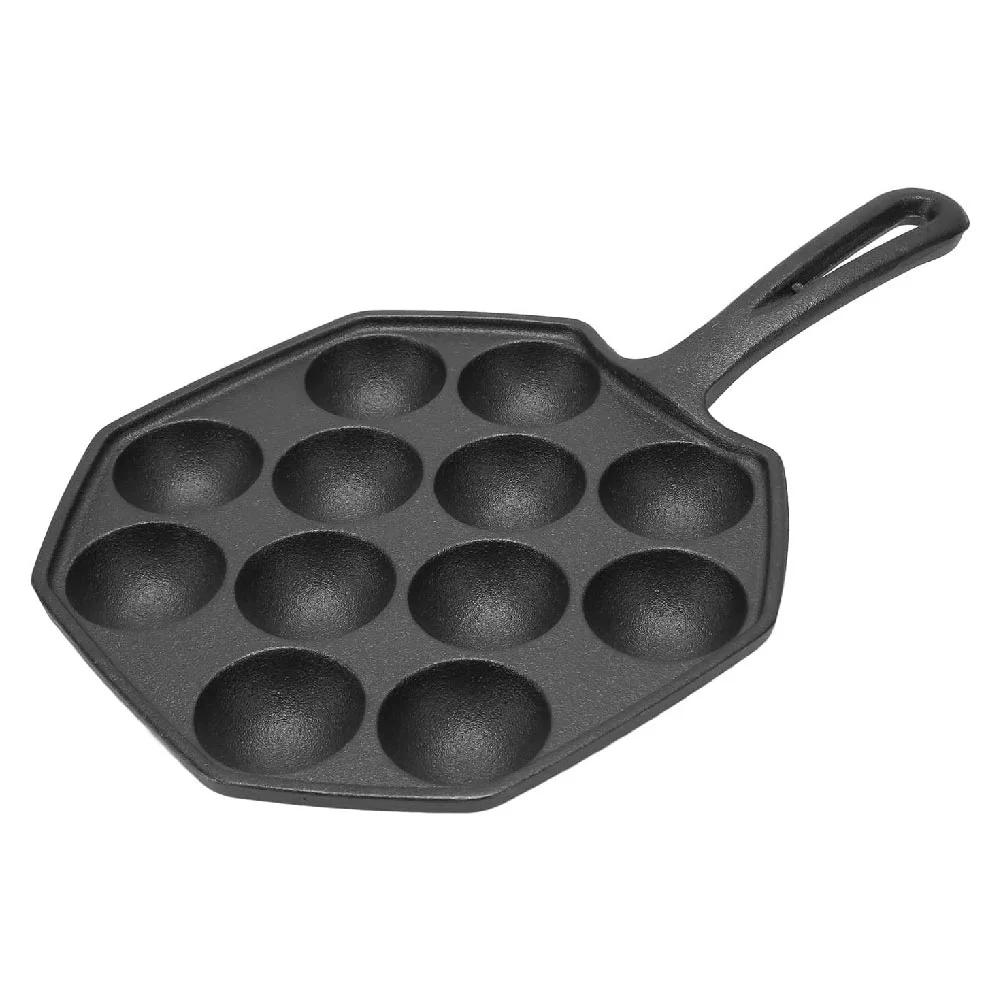 12 Gitter Støbejern Takoyaki Maker
