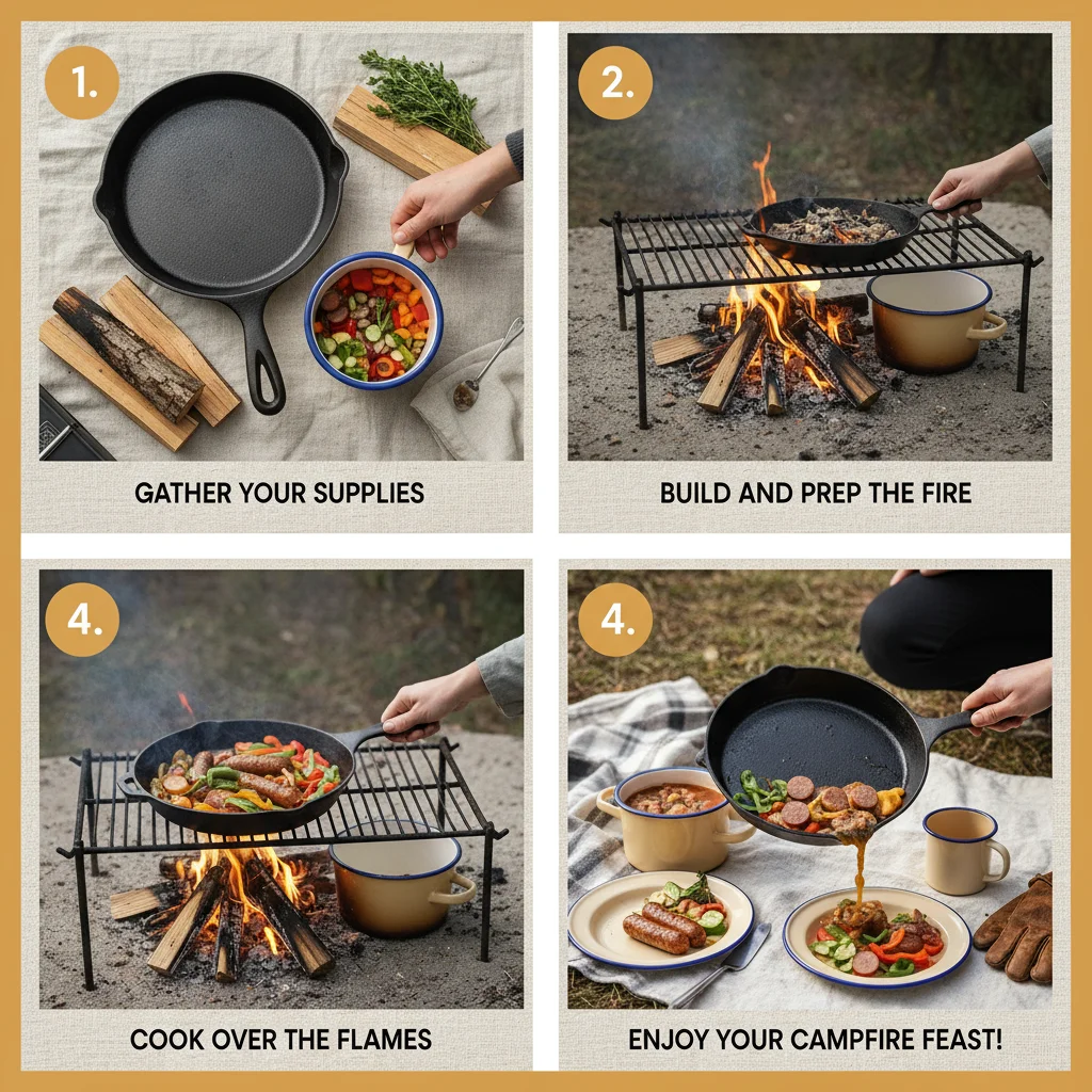 Embrace the Heritage of Cast Iron Pan Campfire Cooking Traditions