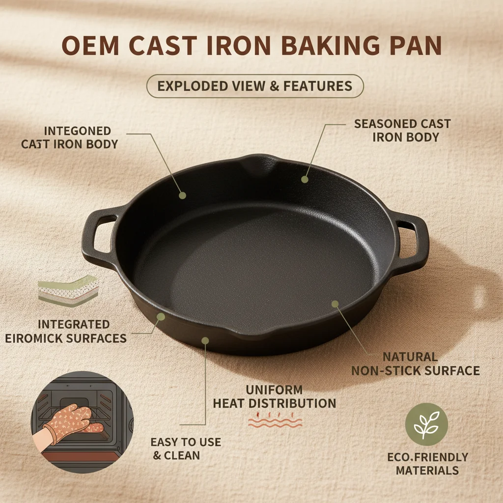 JSY Cast Iron OEM Baking Pans Your Ultimate Custom Solution