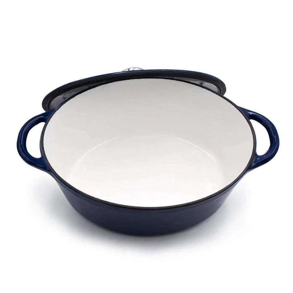  eNavnled cast iron oval 8 qt dutch oven