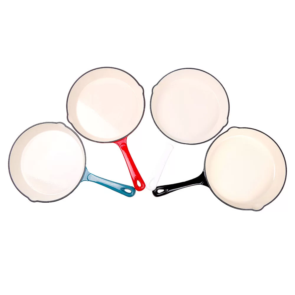 14 inch enameled cast iron skillet