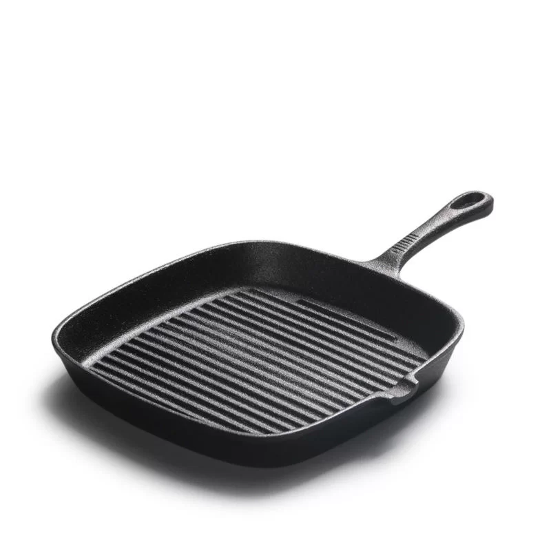 12 inch square cast iron grill pan