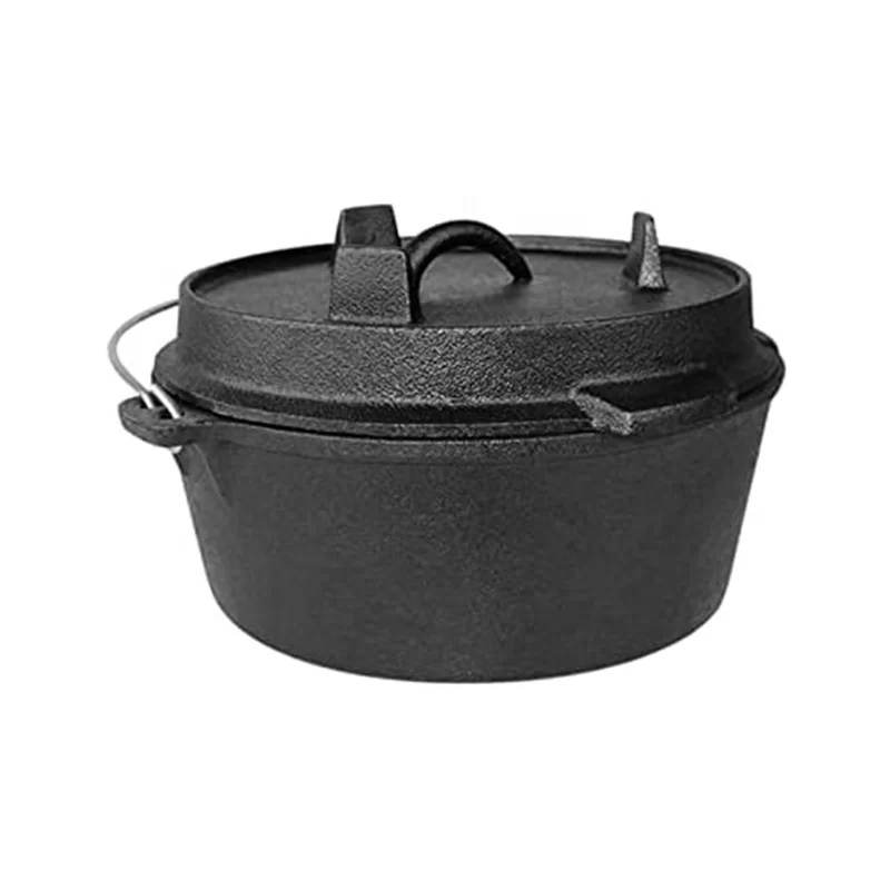 9 Quart Cast Iron Dutch Oven With Lid