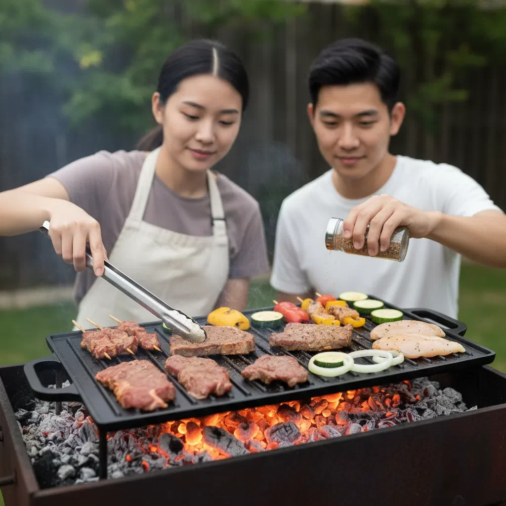  12 inch round cast iron griddle